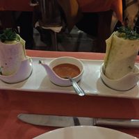Veggie wraps at Taberna De Nino in Lanzarote