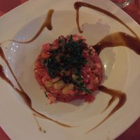 Pink rice with asparagus at Taberna De Nino in Lanzarote