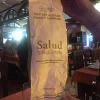 Gluten free/vegan loaf (heated up!) at Taberna De Nino in Lanzarote