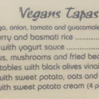 Menu from January 2019 at Taberna De Nino in Lanzarote