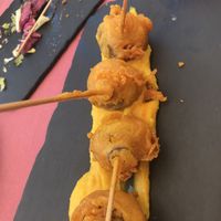 Tempura mushrooms at Taberna De Nino in Lanzarote