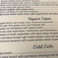 Menu at Taberna De Nino in Lanzarote