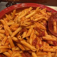 Vegan pasta w tomato sauce  at Disneyland - Agrabah Cafe in Chessy