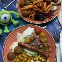 2 adult plates  at Disneyland - Agrabah Cafe in Chessy