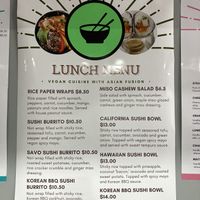 Current menu (June 2022)  at Blendz in North Bay