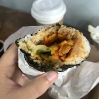 BBQ sushi burrito   at Blendz in North Bay