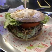 Caju burger at Hey Joe in Fortaleza