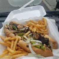 Phat Fish veggie burger sub at Phat Boyz Wings & Sports Bar in Plymouth