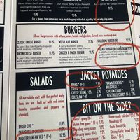 Mains and sides at Franco's in Port Talbot