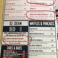 Desserts at Franco's in Port Talbot