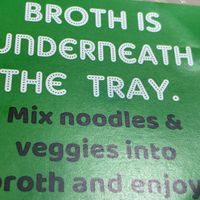 Takeout sticker for pho at St. Veg in Rockville