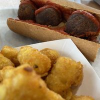 Vegball Sub (gf) and Crispy Tater Tots  at St. Veg in Rockville