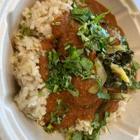 Mumbai bowl with brown rice at St. Veg in Rockville