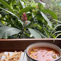 Aztec soup  at The Open Kitchen in Monteverde