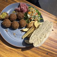 Falafel plate  at The Open Kitchen in Monteverde