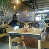 From the back of the restaurant, towards the entrance at The Open Kitchen in Monteverde