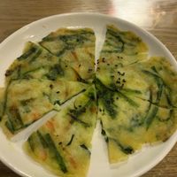 Veggie pancake at 201호 in Seoul