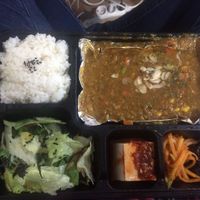 Curried lentils and side dishes  at 201호 in Seoul