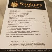 Their Friday night vegan menu at Sunbury Coffee House in Lancaster