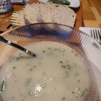 Pastinaaksoep met brood en kruidenolie at The Green House in Utrecht