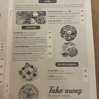 Menu  at Nepal Haus in Munich