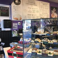 Indoors and menu  at Cinnaholic  in Knoxville