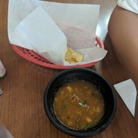 Complementary chips and salsa at Bonanza in Lone Pine