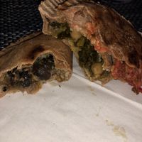 Another shot! Empanadas made of spelt flour. at A Live Kitchen in Queens