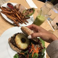 Avocado BLT Wrap & Smoky BBQ Sandwich  at A Live Kitchen in Queens