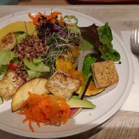 Vegan salad at HND - GGG Cafe - T2 in Tokyo
