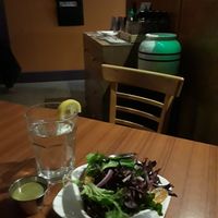 Side salad with pesto goddess dressing at Leafy Greens Cafe in St Petersburg