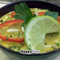 Famous Thai Curry Soup at Leafy Greens Cafe in St Petersburg