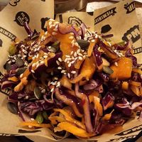 vegan slaw.. and even have vegan gravy at Pieminister - Stokes Croft in Bristol