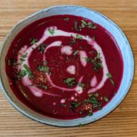 Soupe comme entree at Sixta in Toulouse