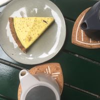 Gf vegan lemon tart at Sixta in Toulouse