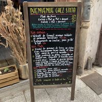 Menu at Sixta in Toulouse