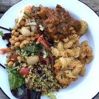 Taster box xl (looks way more in this picture than it was) at Roots & Shoots Cafe in Bath