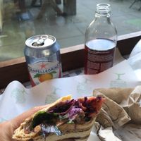 Jackfruit wrap  at Roots & Shoots Cafe in Bath