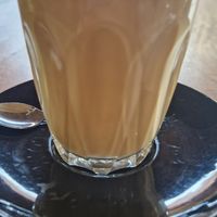 Oat latte that was very small at Salty Swami's in Hikkaduwa