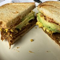 Vegan breakfast sandwich is perfect !  at Melt Revival in Cincinnati