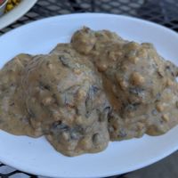 Vegan biscuits and gravy at Melt Revival in Cincinnati