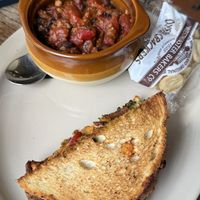 Chili with special sandwichh  at Melt Revival in Cincinnati