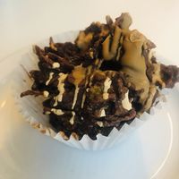 Dark Chocolate and Lotus Spread Cornflake Cake at Nibble in Hull