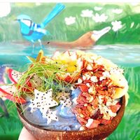 Mermaid bowl at Rainbow Kitchen in Mullumbimby