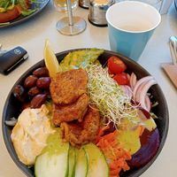 Felafel bowl at Inner Light Tea Rooms in Nelson Bay