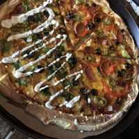 Half Johnny Kebab and half spicy one  at Outpost in Liverpool