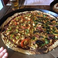 Half HK Chewie and half Hey Pesto  at Outpost in Liverpool