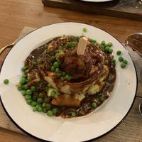 Mock a doodle covered in vegan gravy   at Pieminister in Cardiff