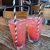 Raspberry Beret cocktails at Pieminister in Leeds
