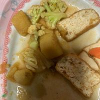 Broccoli, potatoes and meat did not taste good  at Mhee Yim Vegetarian Food in Hua Hin